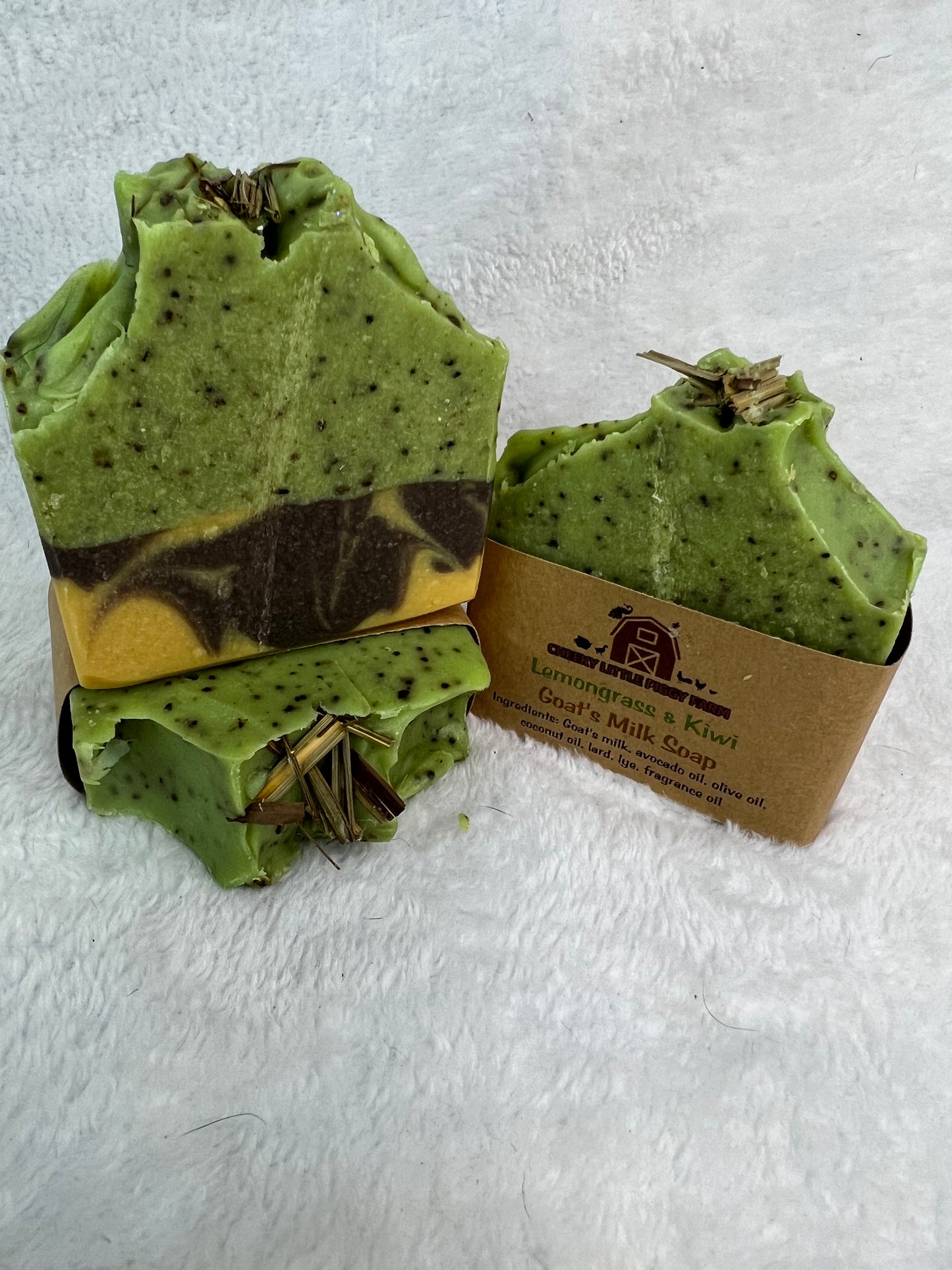 Lemongrass and Kiwi - Handcrafted Goat Milk Soap