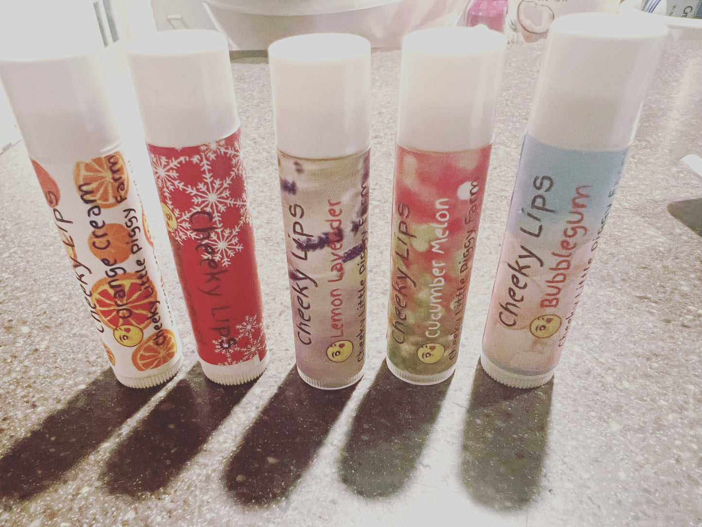 Beeswax Lip Balms -natural, handcrafted - Plastic .17oz screw up tube