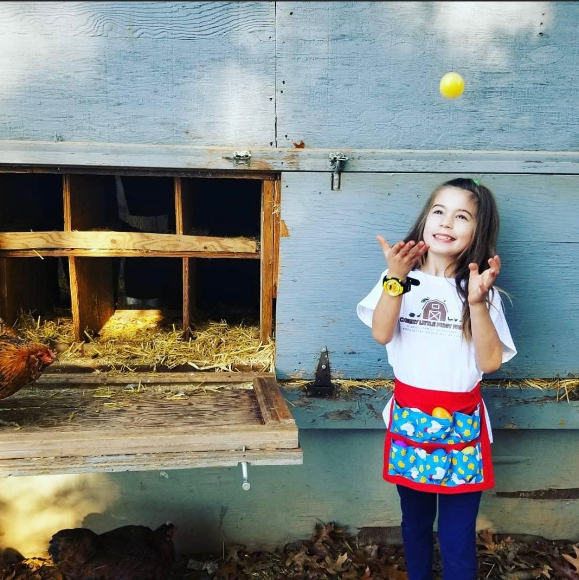 Eggpron! Child Size Egg Collecting Apron – Cheeky Little Piggy Farm