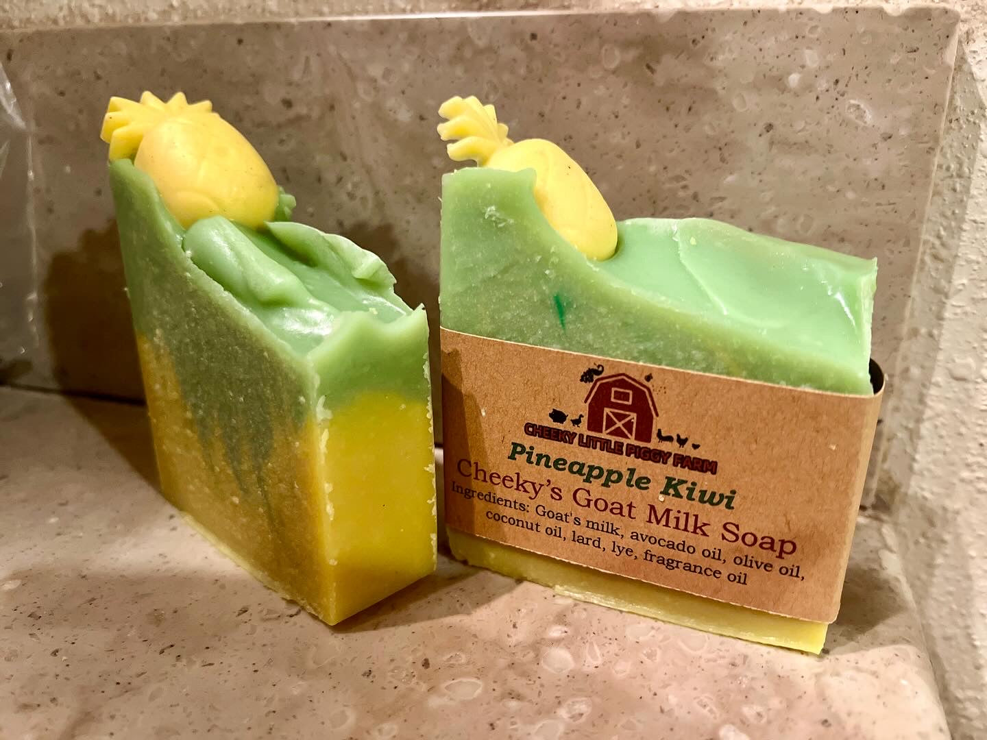 Pineapple Kiwi - Handcrafted Goat Milk Soap