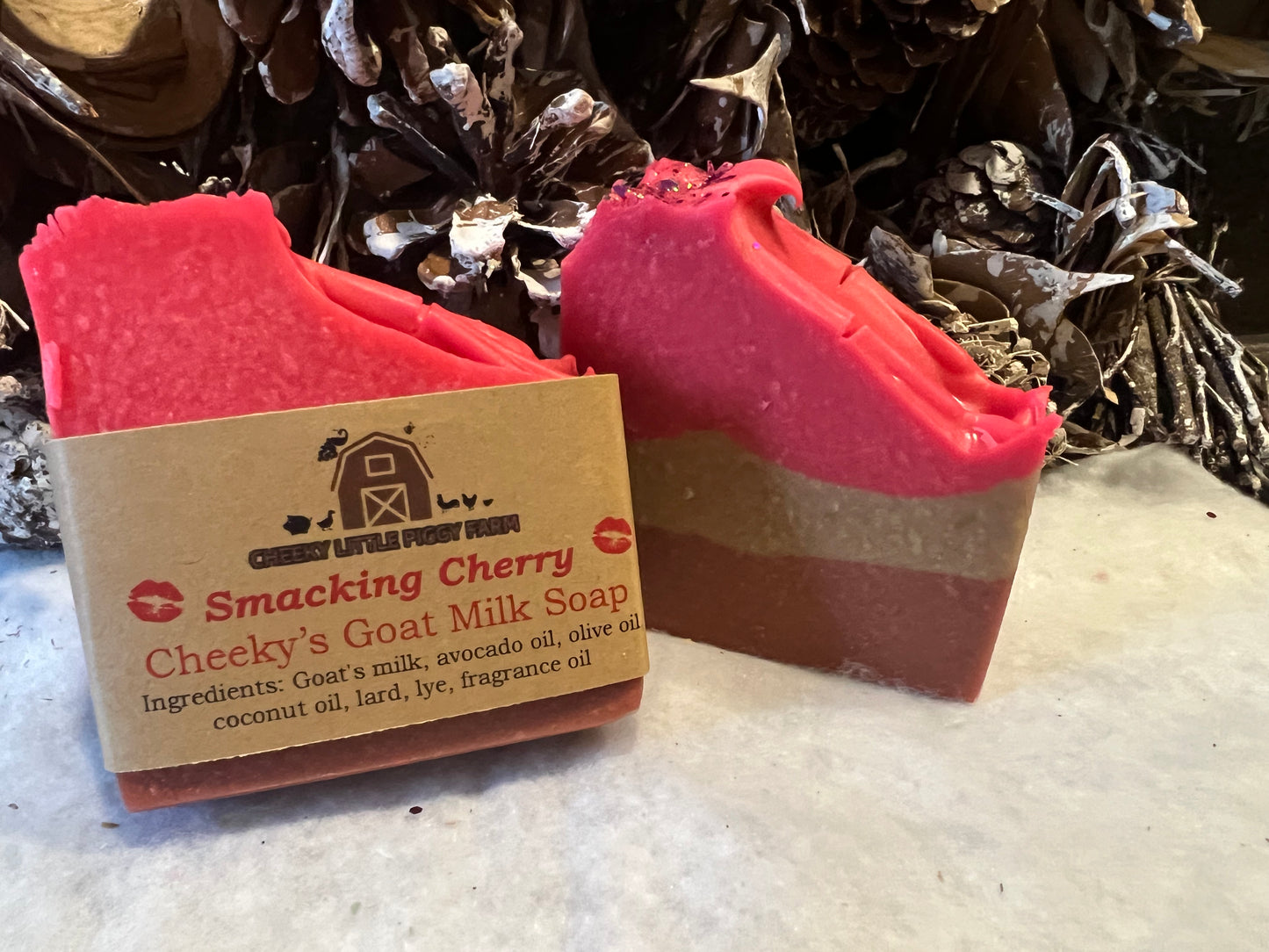 Smacking Cherry- Handcrafted Goat Milk Soap