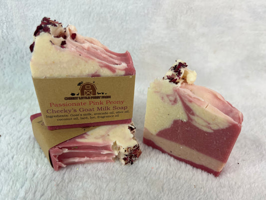 Passionate Pink Peony - Handcrafted Goat Milk Soap